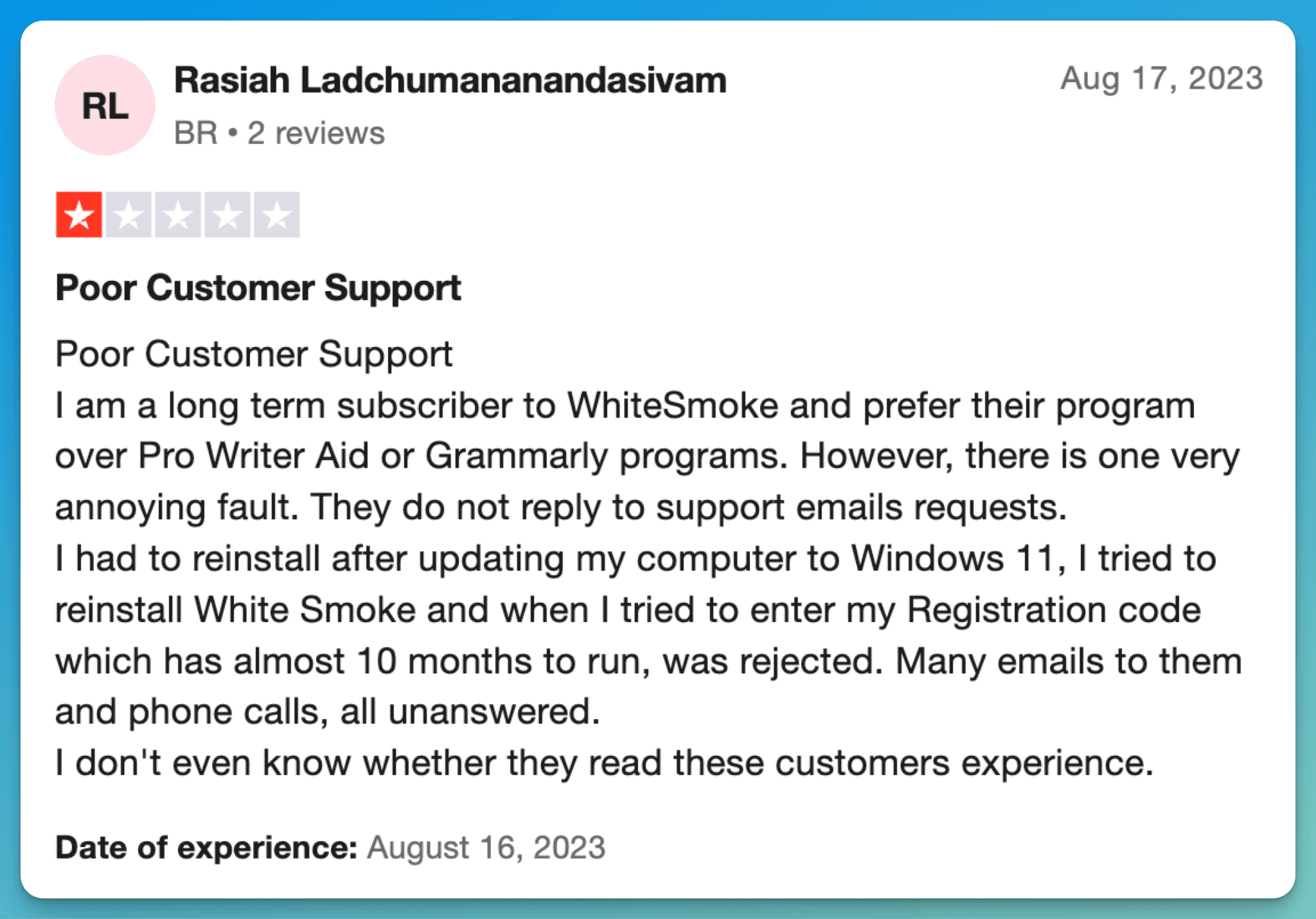 Grammarly Alternatives Customer Reviews 