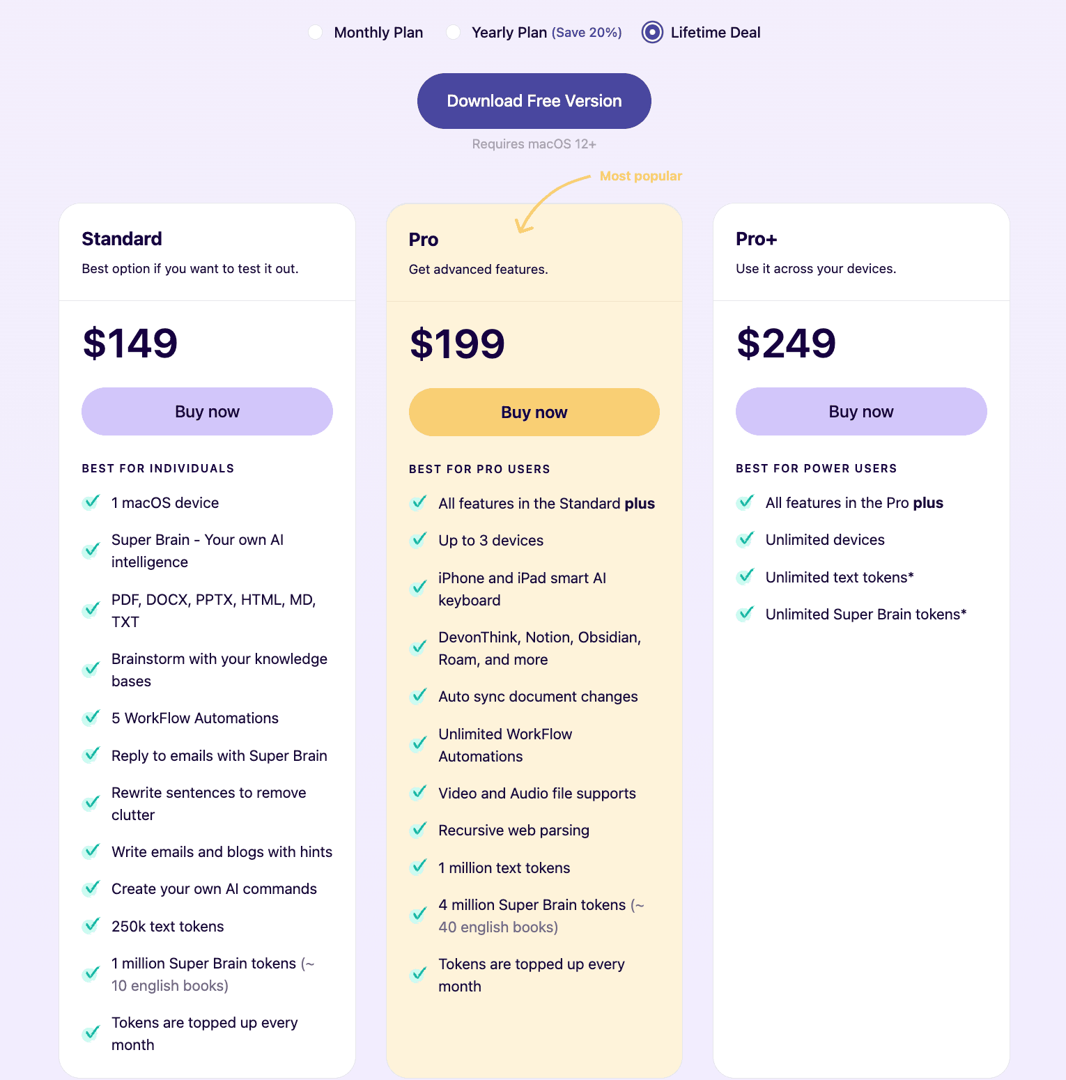 Elephas Pricing