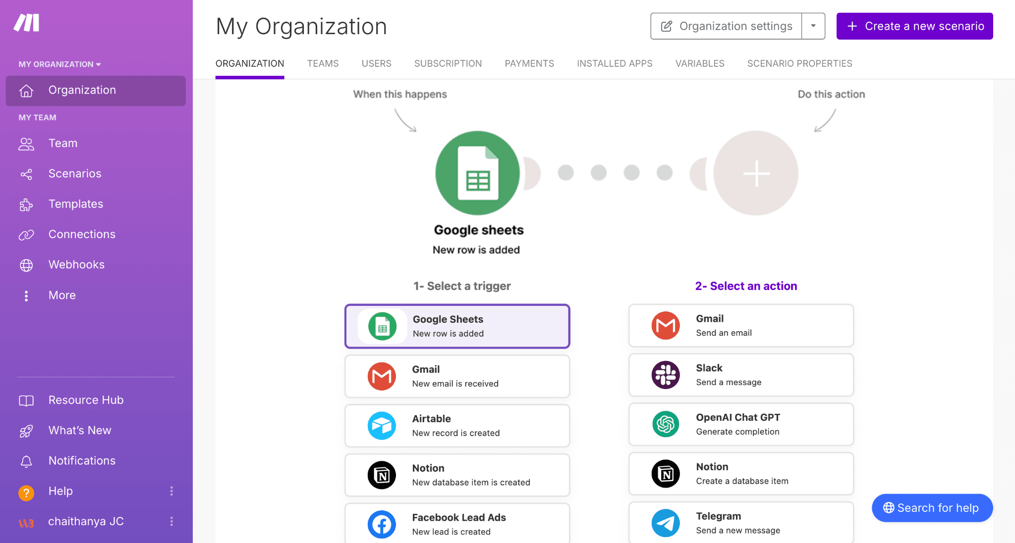 Make AI homepage