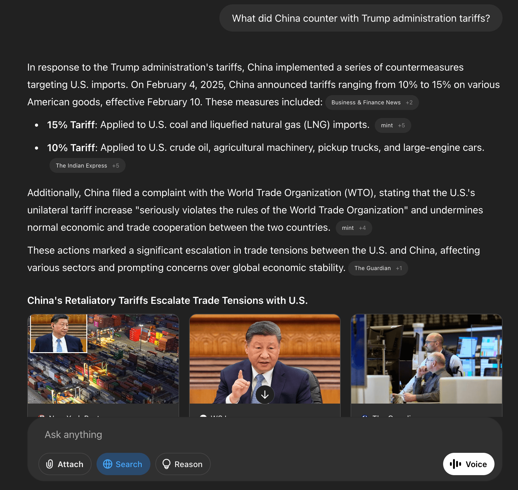 ChatGPT Websearch capabilities
