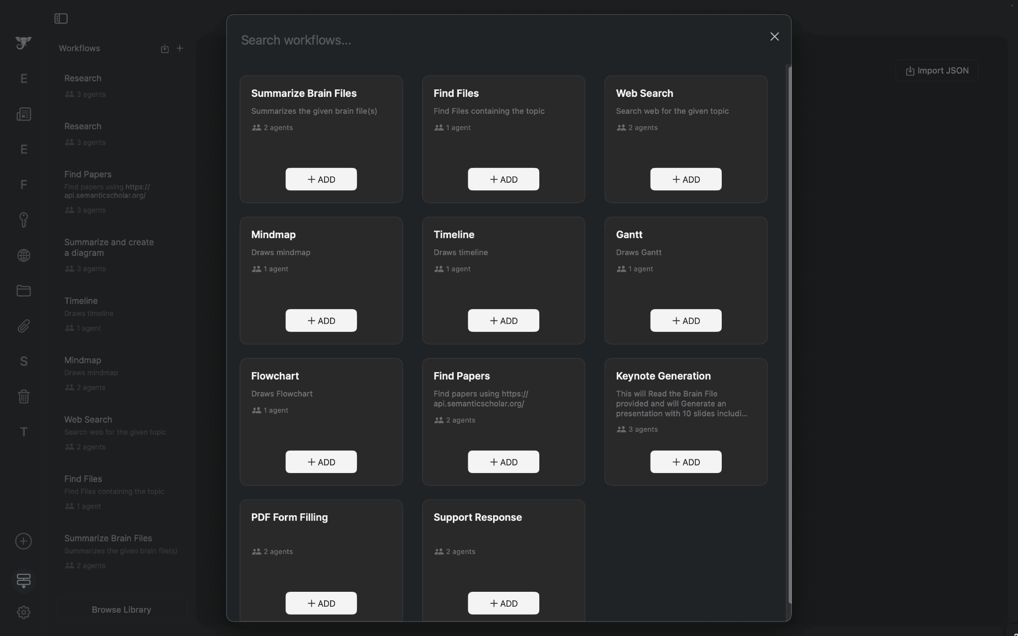 Elephas workflow features