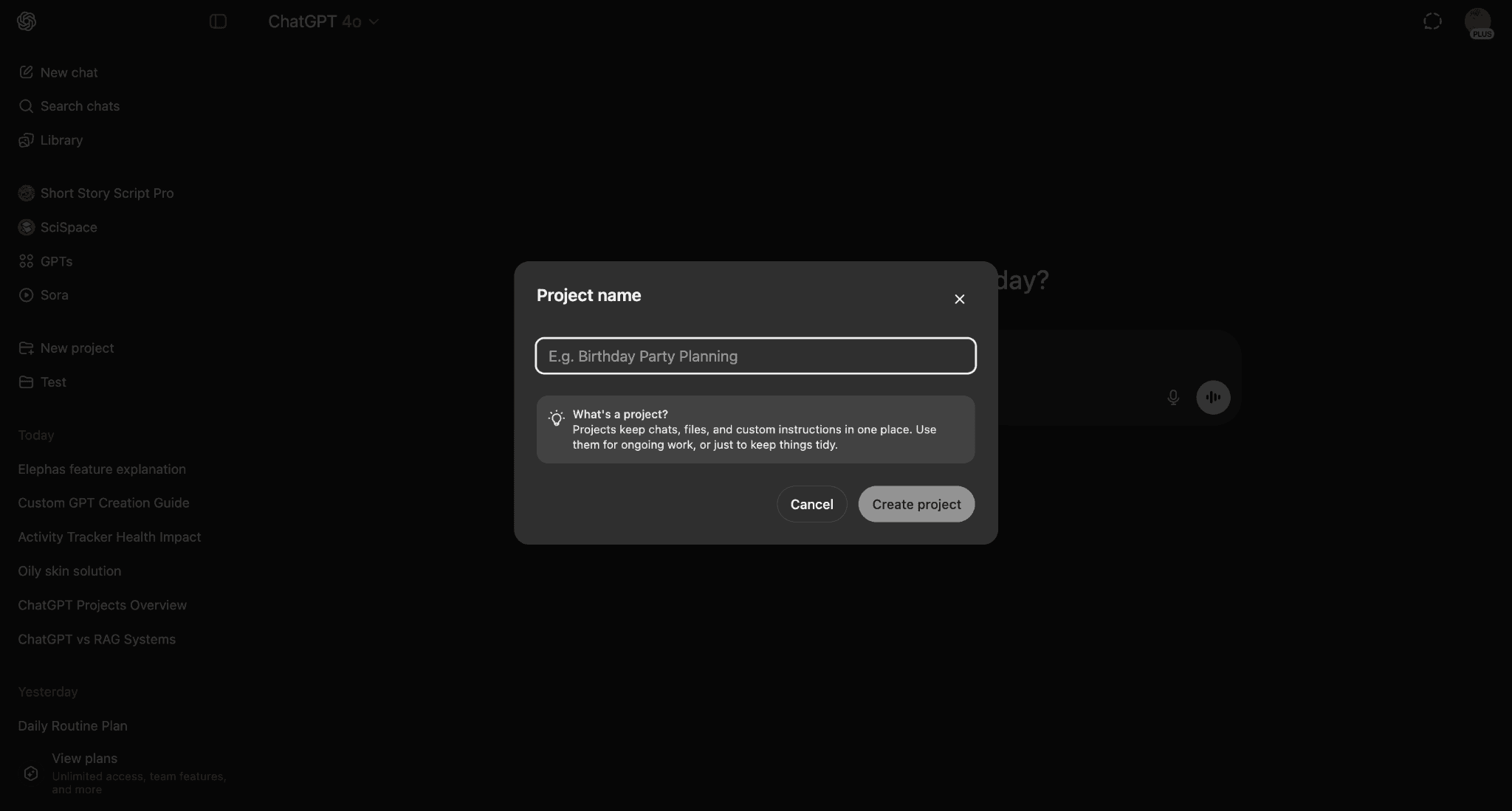How to use ChatGPT Projects?