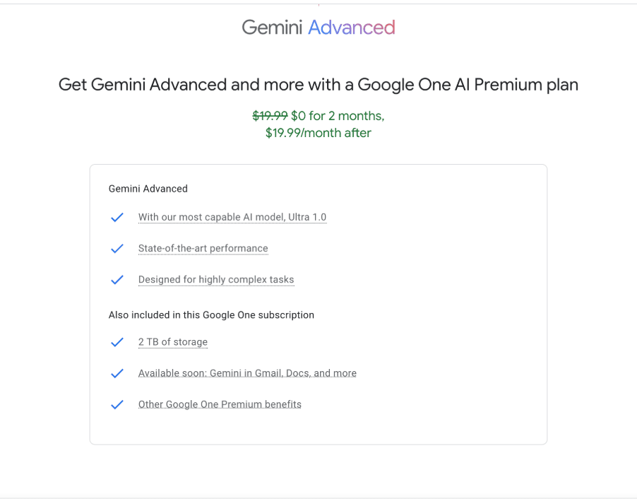 Google oneAI premium plan 