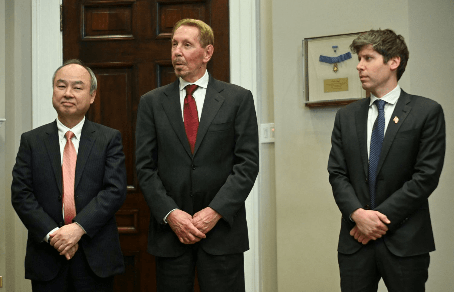 Softbank, Sam altman and orcale CEO 