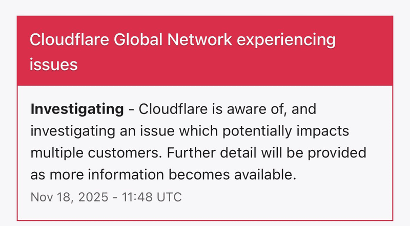 Cloudflare Outage 