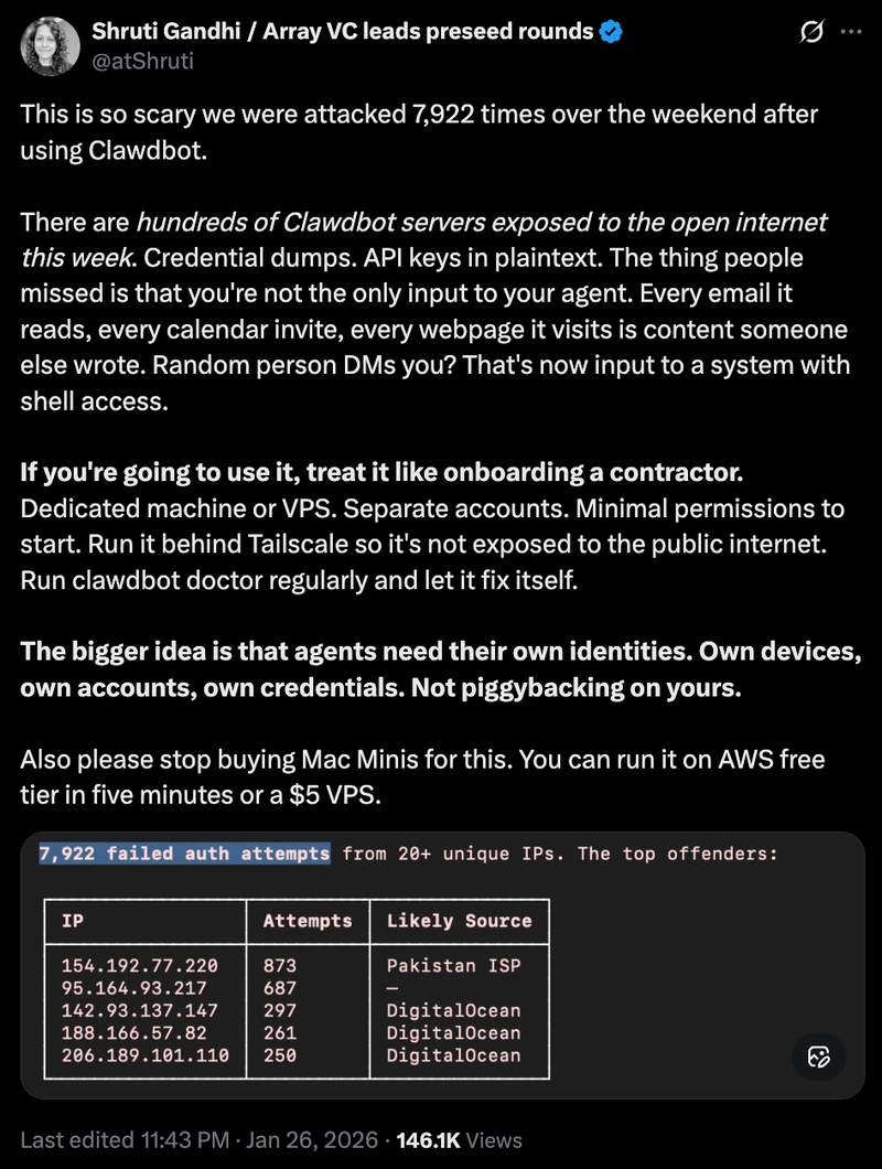 X users reaction to Clawdbot 