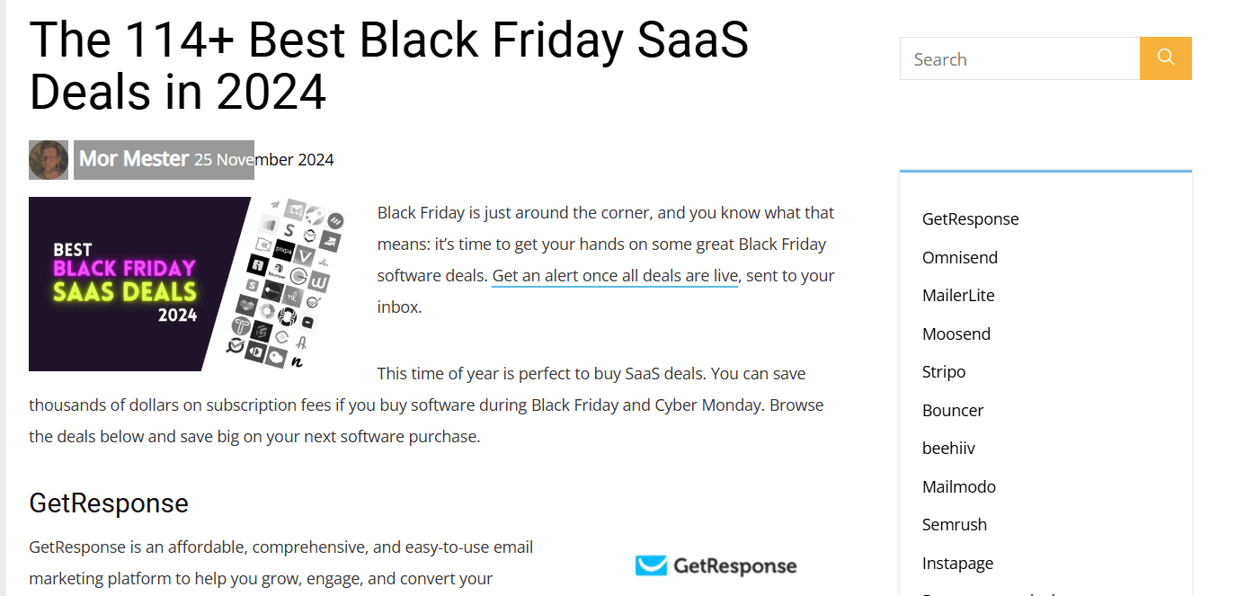 Best Saas Black Friday deals