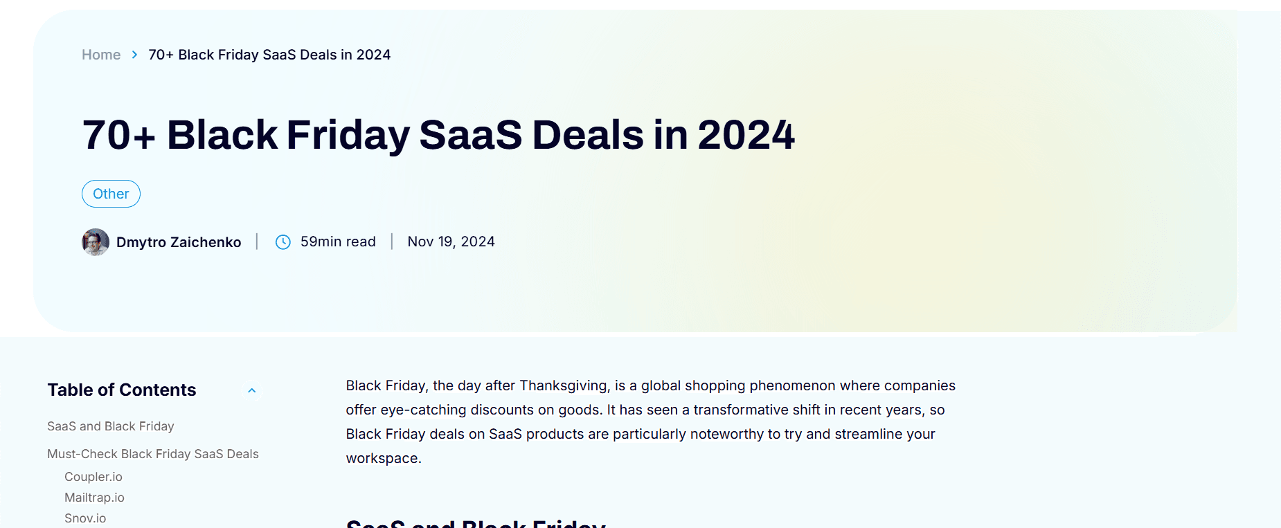 Best Saas Black Friday deals