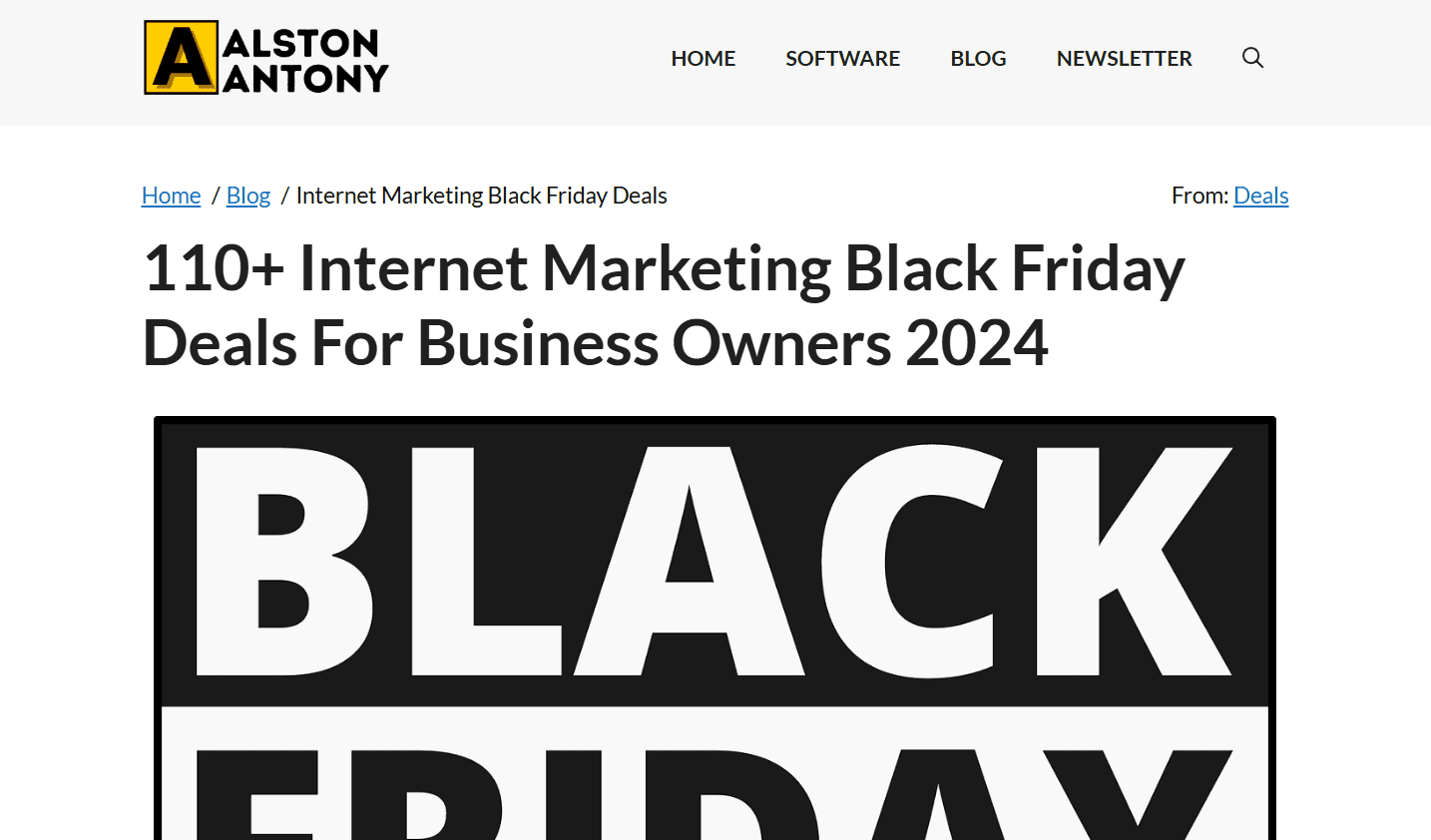 Best Saas Black Friday deals