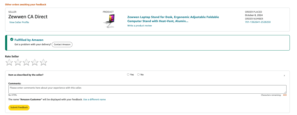 How to Collect Seller Feedback on Amazon getreviews