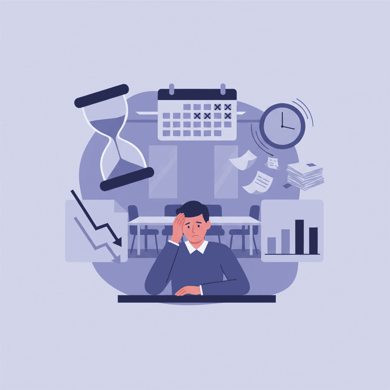 Illustrated visualization of remote work isolation costs affecting productivity