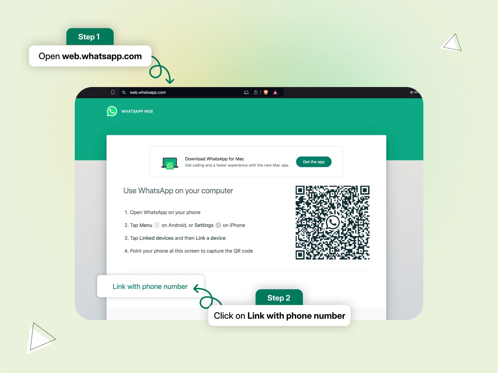 WhatsApp Login for Web Browser (Through WhatsApp Number)