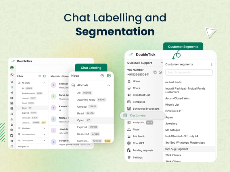 Chat Labeling and Segmentation