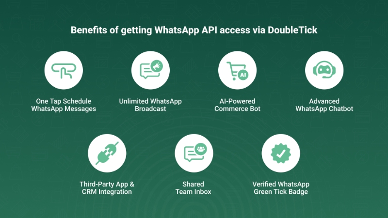 Benefits of getting WhatsApp API access via DoubleTick