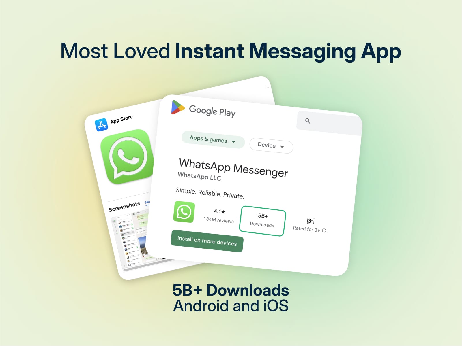 Most loved instant messaging app with a massive download rate