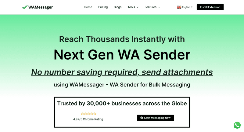 Bulk WhatsApp Marketing Software - WAMessager