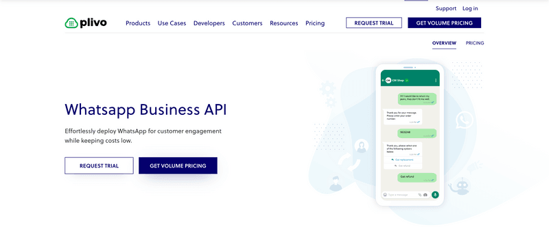 Bulk WhatsApp Marketing Software - Plivo