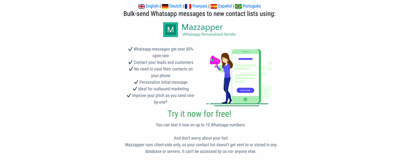 WhatsApp Automation Tool - Mazzapper