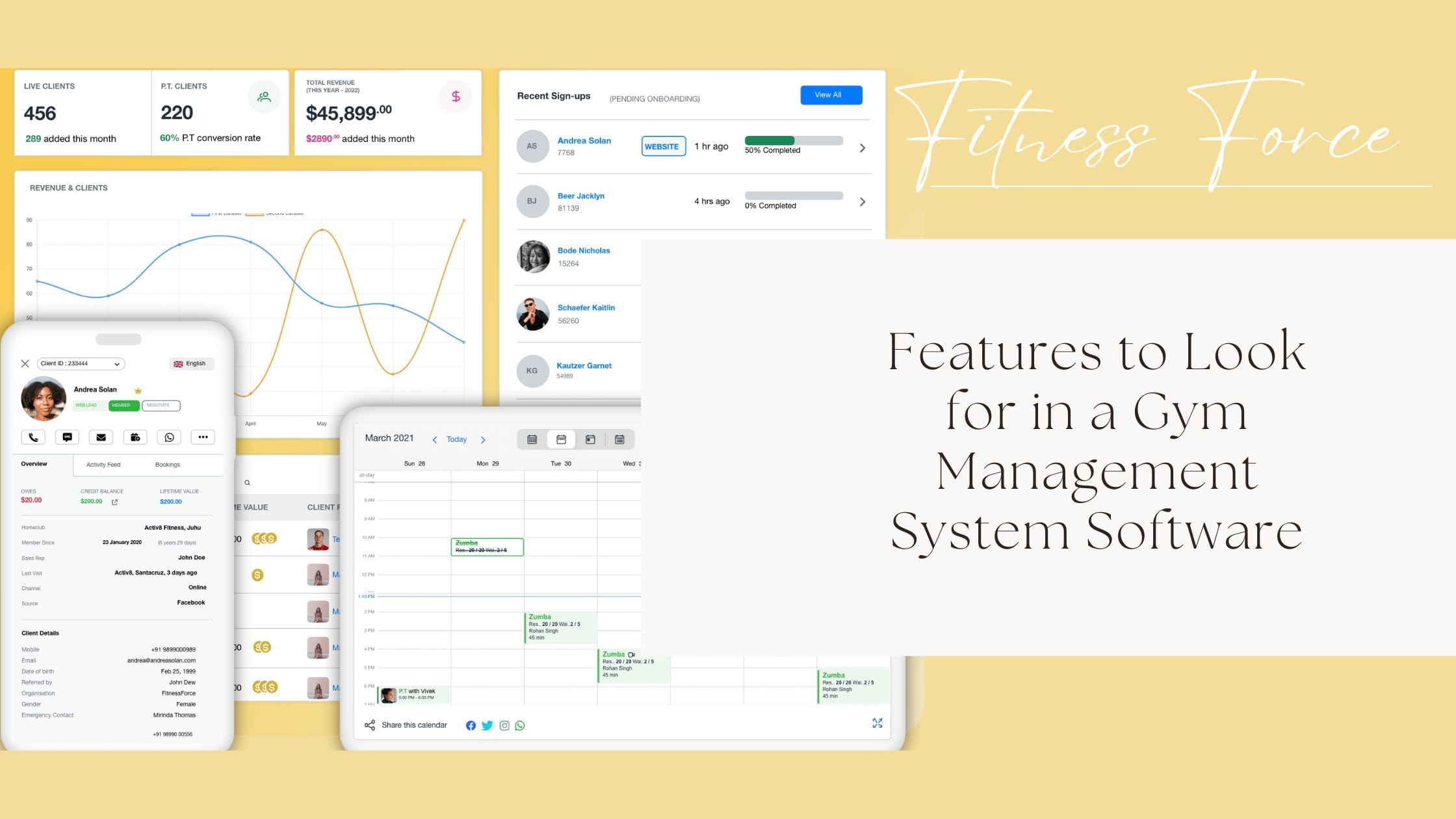 Features to Look for in a Gym Management System Software