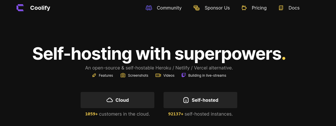 Coolify Screenshot