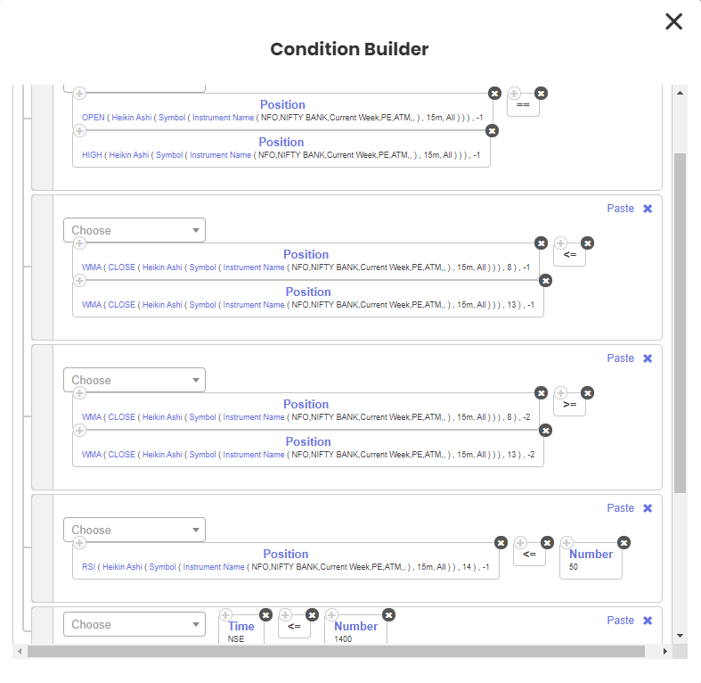 Conditions