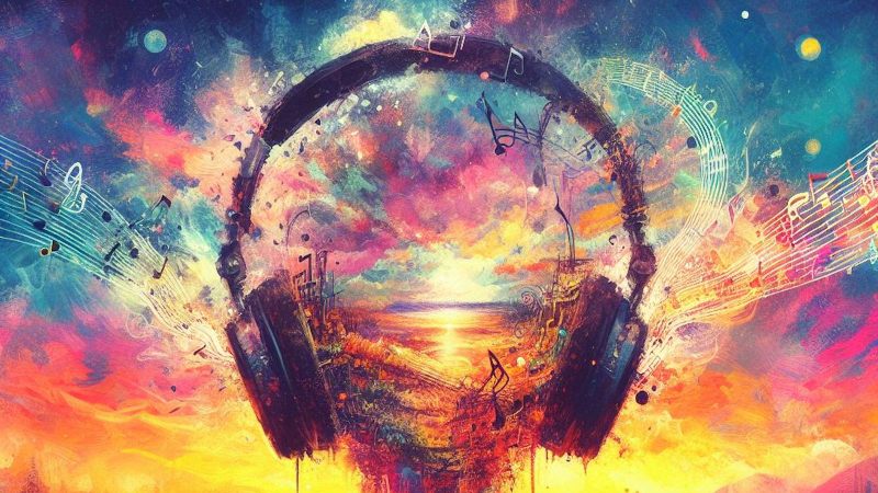 headphones in the sky