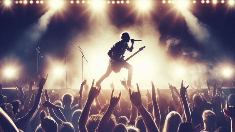 rockstar on stage