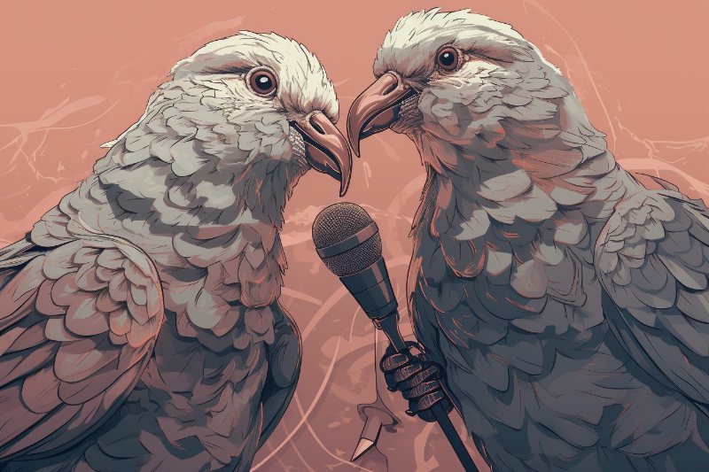 pigions singing