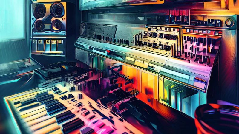 modern music studio