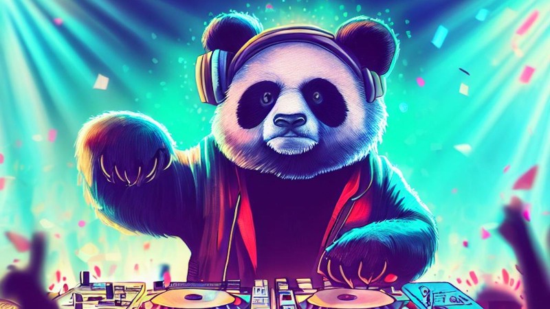 DJ Panda performing