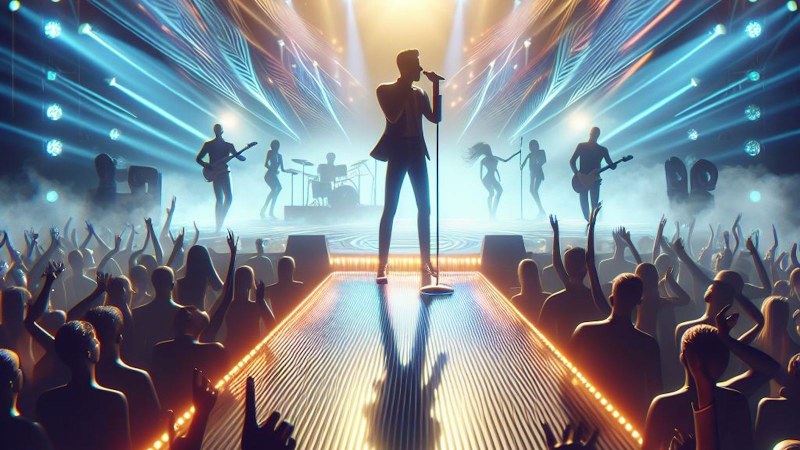 singer performing on stage
