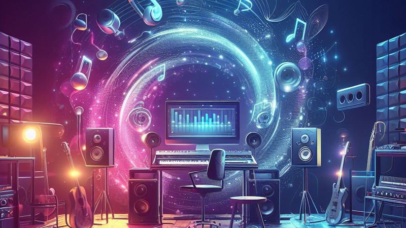 DAW in a music studio