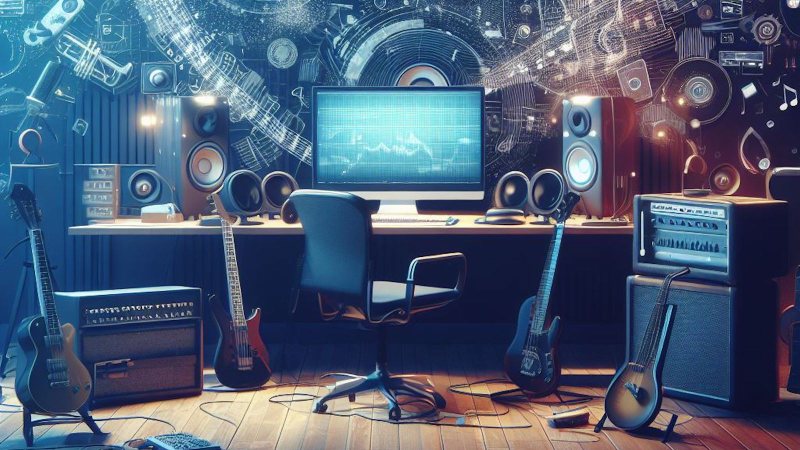 DAW in a music studio