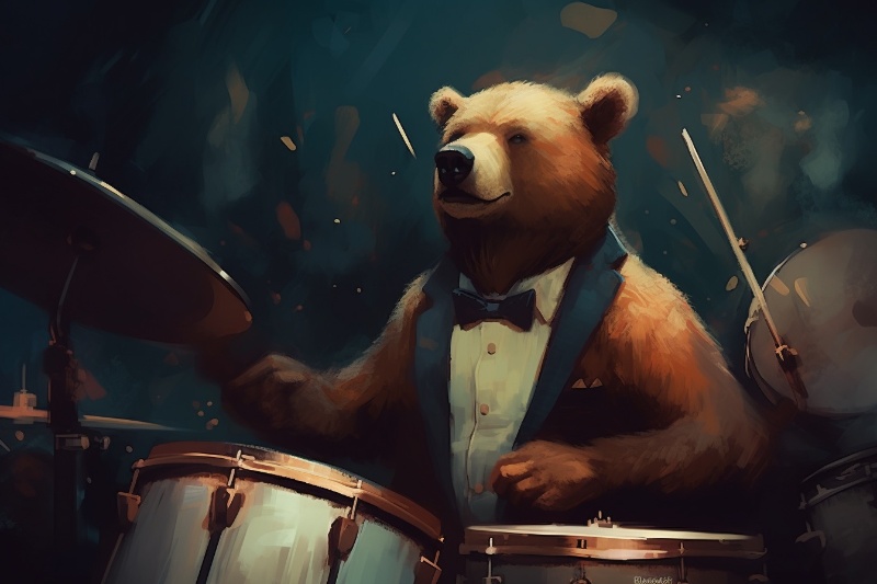 bear drumming