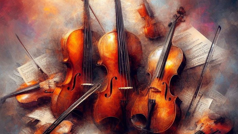 violins and violas