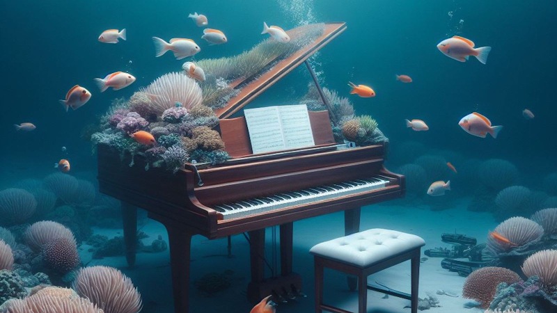 underwater piano