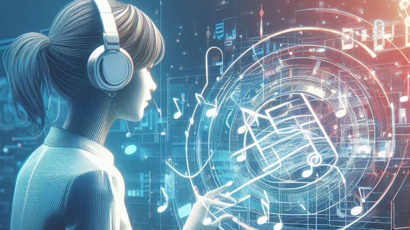girl using sophisticated music tool