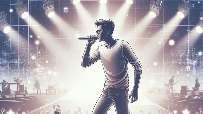 singer performing