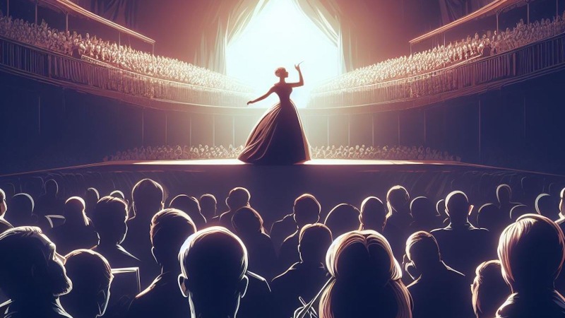 opera singer on stage