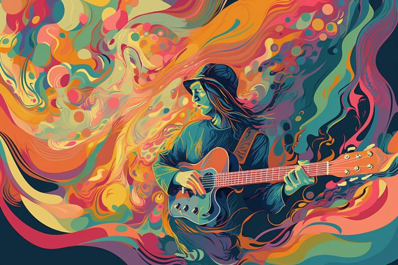 guy playing guitar