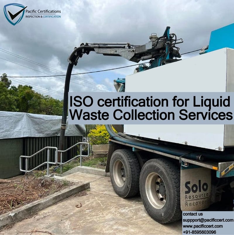 ISO certification for Liquid Waste Collection Services