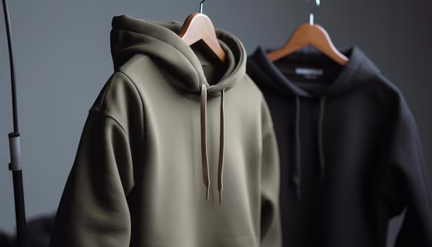 green and blue hoodies