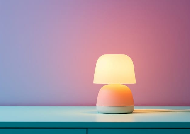 Lamp design with digital art style