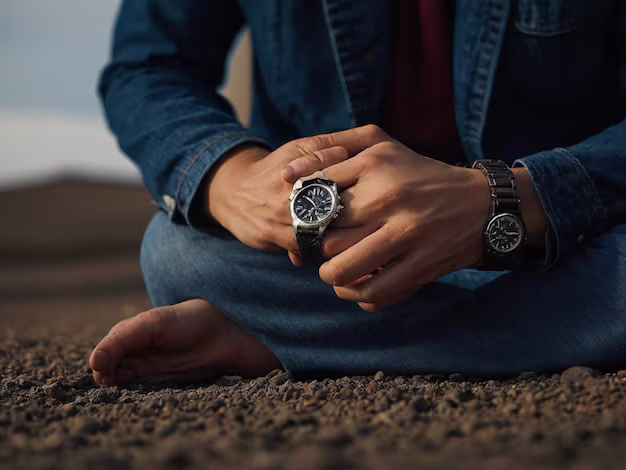 man wearing a watch