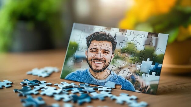 jigsaw puzzle of a photograph