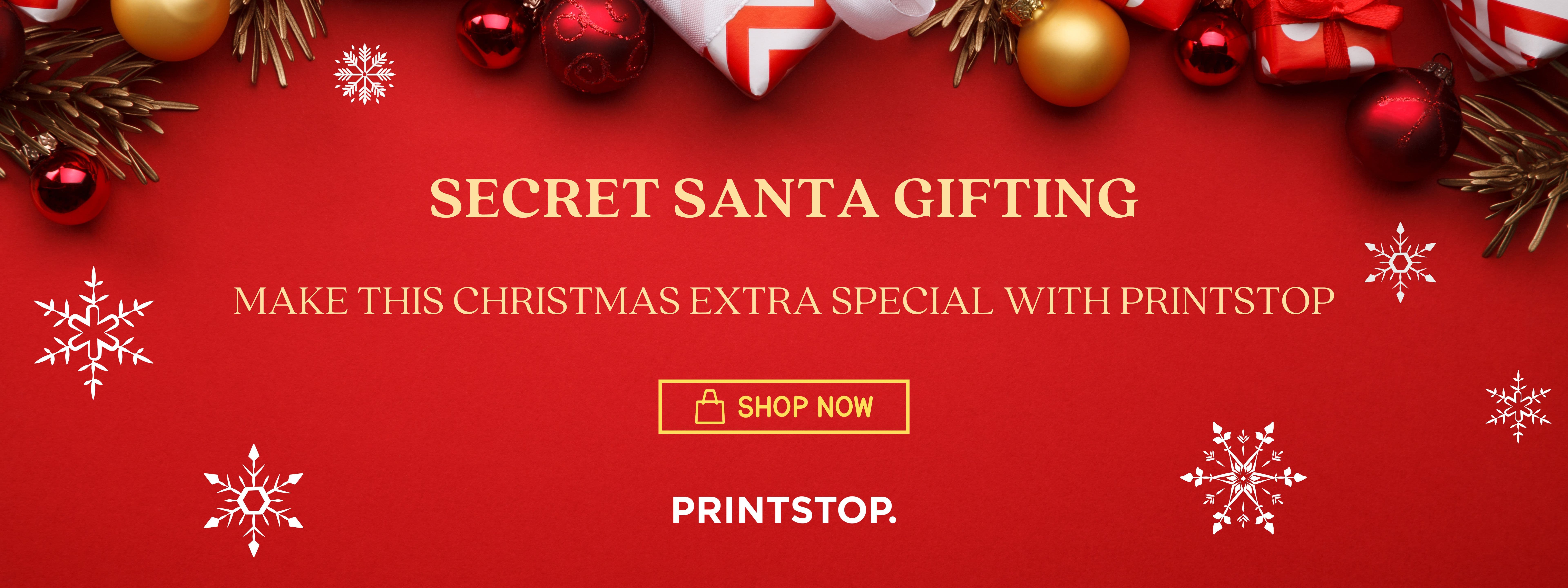 Secret Santa Banner shop now!