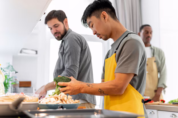 men cooking