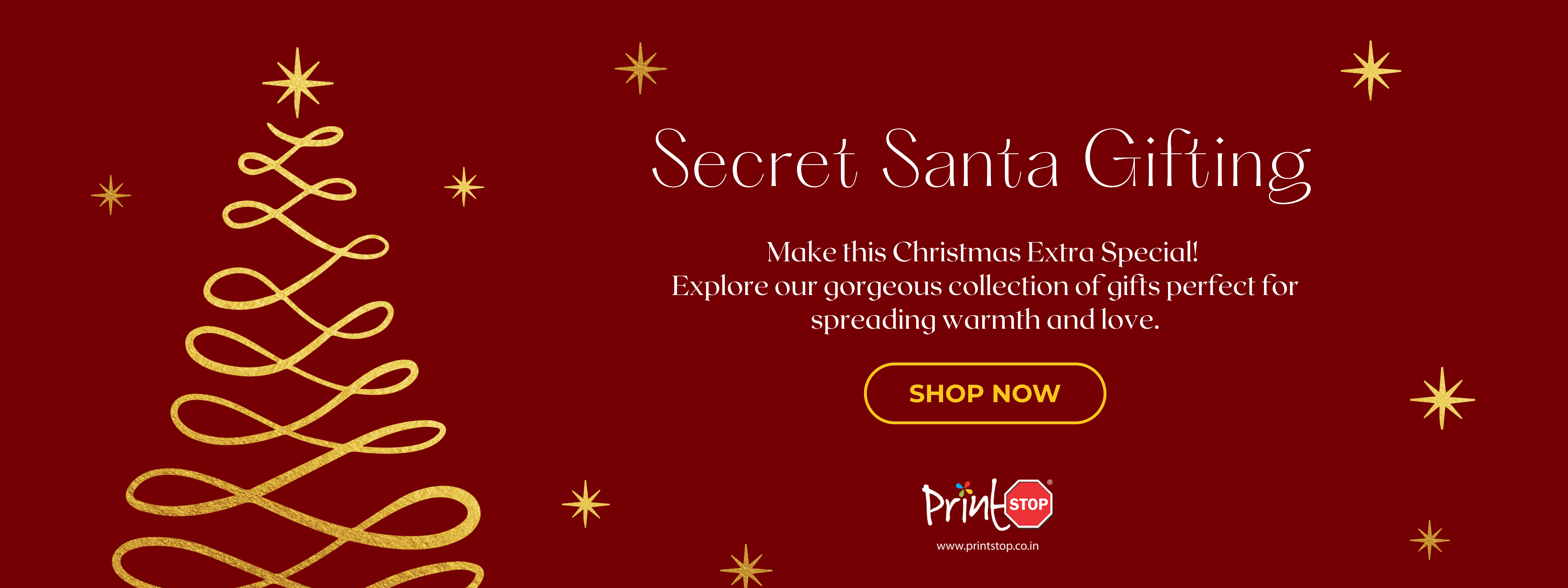 Secrect Santa Gift Banner