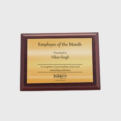wooden plaque