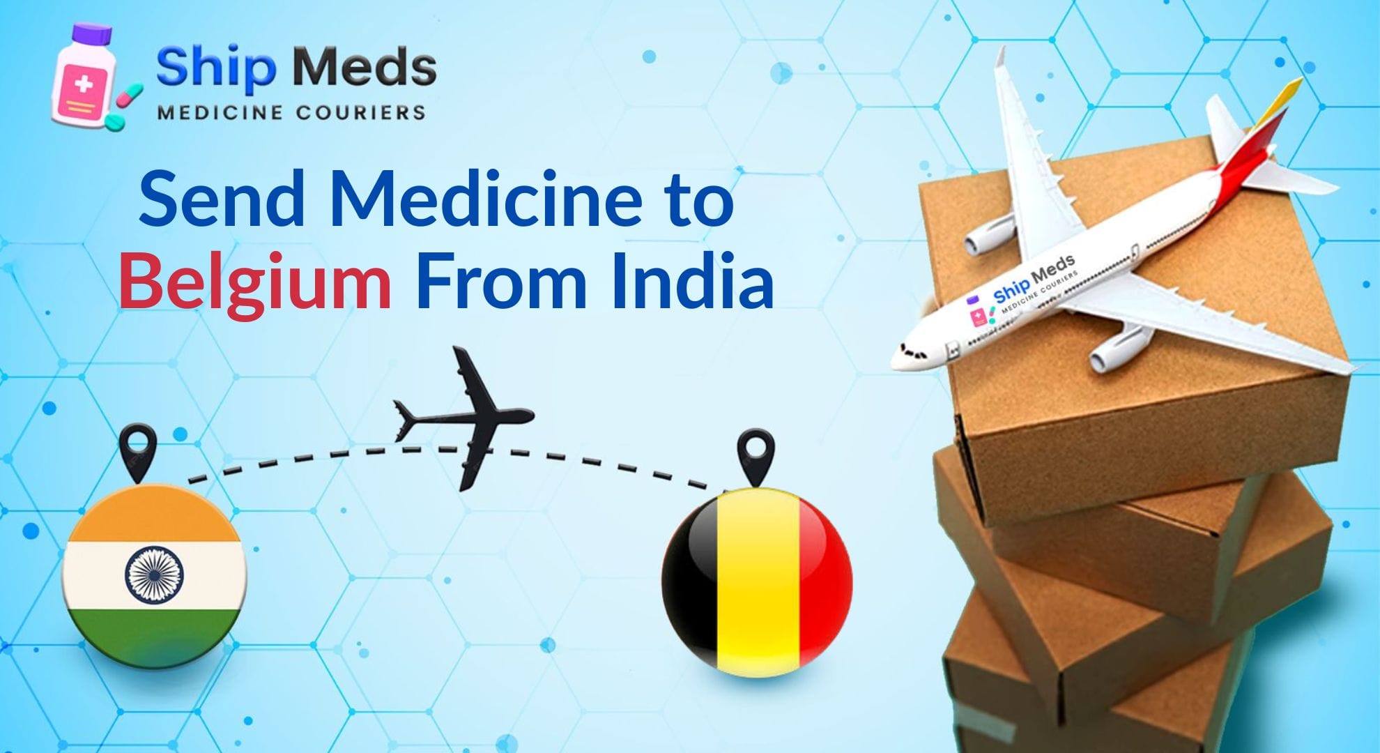 Send Medicine to  Belgium From India